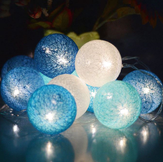 Cotton Ball String Lights | Decorative Garland with USB & Battery Power | Create a Warm Ambiance for Home Decor 5