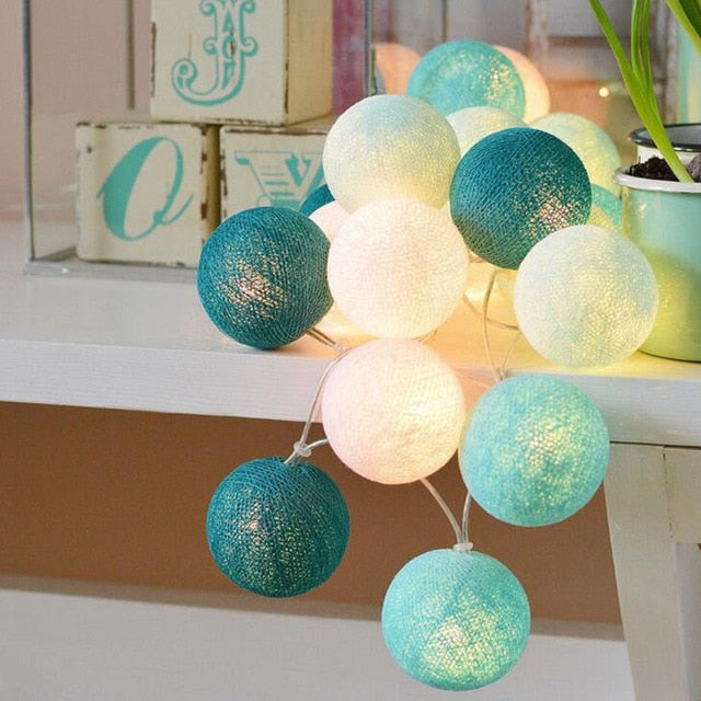 Cotton Ball String Lights | Decorative Garland with USB & Battery Power | Create a Warm Ambiance for Home Decor 6