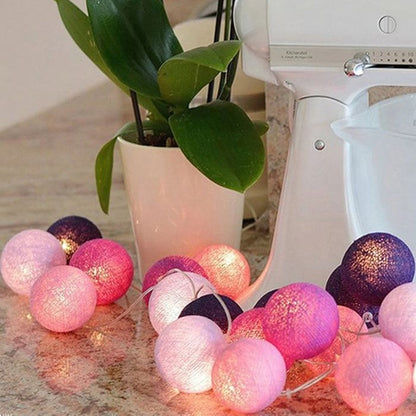 Cotton Ball String Lights | Decorative Garland with USB & Battery Power | Create a Warm Ambiance for Home Decor 8
