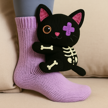 Cozy Non-Slip Plush House Socks with 3D Animal Design | Extra Warmth and Secure Grip for All Ages