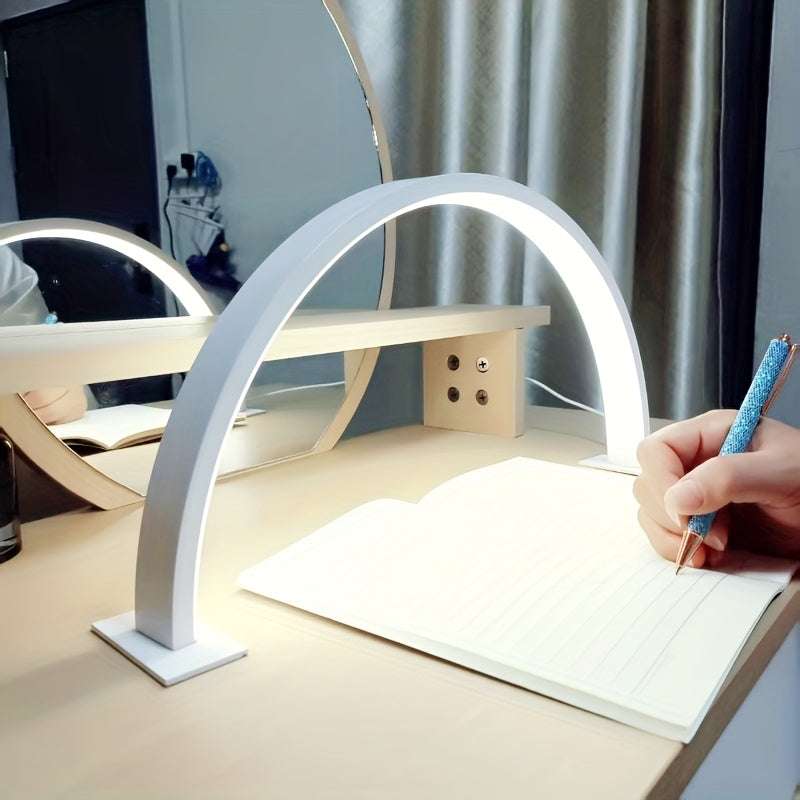 Crescent Moon | Adjustable LED Desk Lamp with USB Power & Eye-Care Illumination | Modern Design for Home Office and Study 0