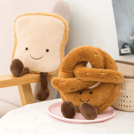 Plush Toys Food Themed, Croissant Plush and Bread Plushies