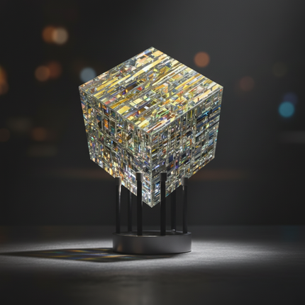 Crystal Rainbow Refraction Art | Modern Desk Decor with Premium Polished Finish | Vibrant Ambiance for Any Space 1