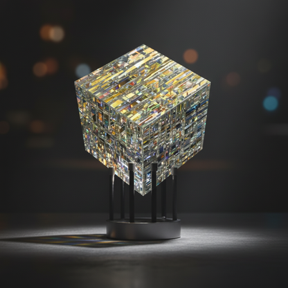 Crystal Rainbow Refraction Art | Modern Desk Decor with Premium Polished Finish | Vibrant Ambiance for Any Space 1