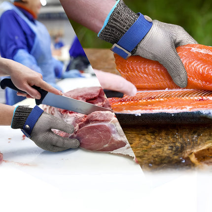 Cut Resistant Gloves with Stainless Steel Mesh | Enhanced Safety for Kitchen Food Prep