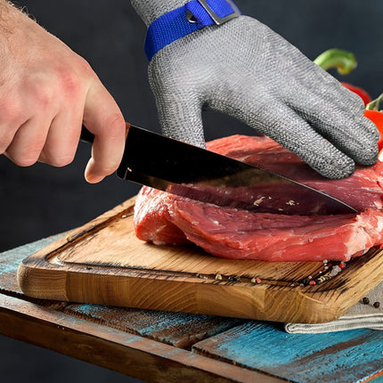Cut Resistant Gloves with Stainless Steel Mesh | Enhanced Safety for Kitchen Food Prep