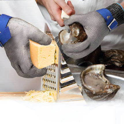 Cut Resistant Gloves with Stainless Steel Mesh | Enhanced Safety for Kitchen Food Prep