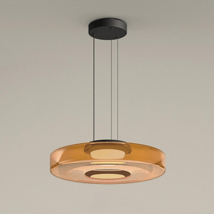 Bauhaus Glass Pendant Light with Adjustable Suspension | Warm LED Illumination for Modern Minimalist Interiors