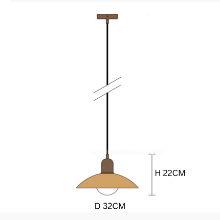 Bauhaus Pendant Light with Adjustable Height & Glossy Finish | Modern Colourful Ceiling Lamp for Dining Rooms and Kitchens