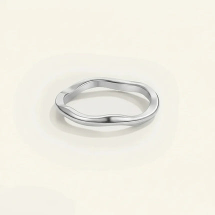 Gold Stacking Ring in Stainless Steel with 14K Gold Plating | Minimalist Everyday Jewelry for Stylish Comfort