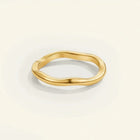Gold Rings for Women, Womens Gold Ring with Stainless Steel Band, Gold Jewelry Stacking Rings in Silver Tone Finish_00