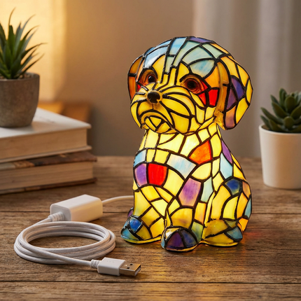Resin Figurine Table Lamp with Warm Ambient Lighting | Modern Home Decor for Relaxing Spaces