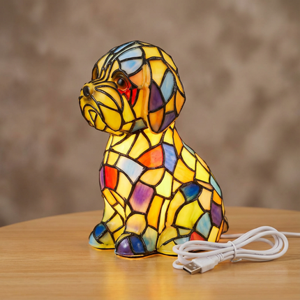Resin Figurine Table Lamp with Warm Ambient Lighting | Modern Home Decor for Relaxing Spaces