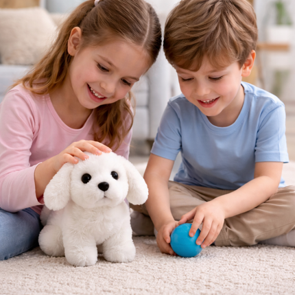 Interactive Plush Puppy Toy with Walking & Barking Features | Engaging Touch-Activated Play for Kids