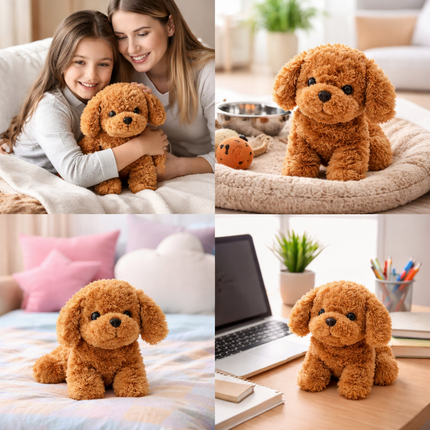 Interactive Plush Puppy Toy with Walking & Barking Features | Engaging Touch-Activated Play for Kids