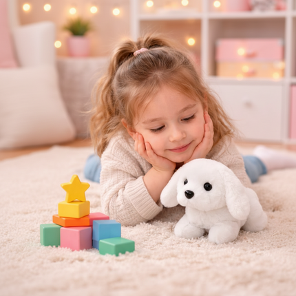 Interactive Plush Puppy Toy with Realistic Movements | Soft and Cuddly Companion for Kids Playtime