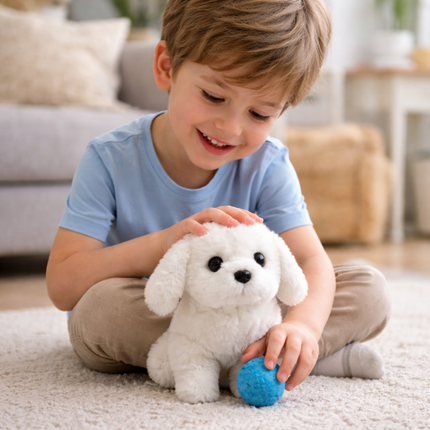 Interactive Plush Puppy Toy with Realistic Movements | Soft and Cuddly Companion for Kids Playtime