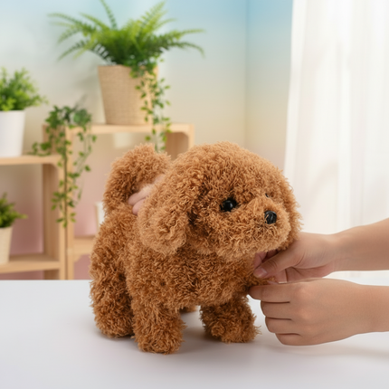 Interactive Plush Puppy Toy with Walking & Barking Features | Engaging Touch-Activated Play for Kids
