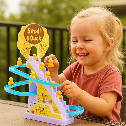 Interactive Kids Toy Duck Slide with Music & Lights | Fun Playset for Learning and Coordination