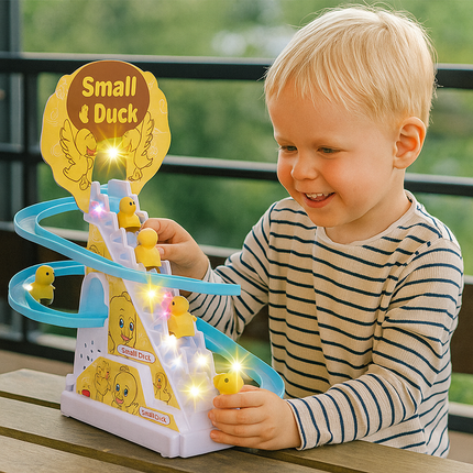 Interactive Kids Toy Duck Slide with Music & Lights | Fun Playset for Learning and Coordination