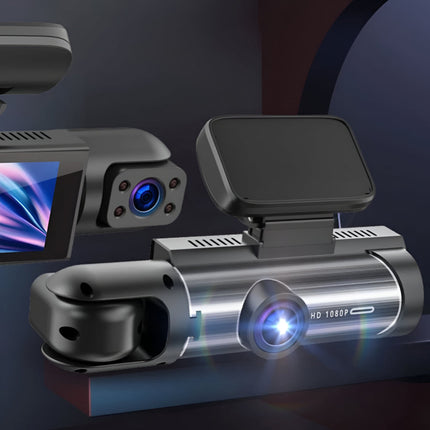 Dual Lens Dash Cam 1080P with Night Vision | 150 Degree Wide View for Road and Cabin Monitoring