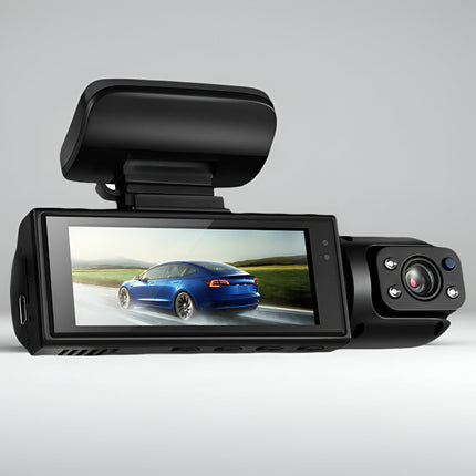 Dual Lens Dash Cam 1080P with Night Vision | 150 Degree Wide View for Road and Cabin Monitoring