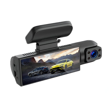 Dual Lens Dash Cam 1080P with Night Vision | 150 Degree Wide View for Road and Cabin Monitoring