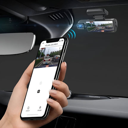 Dual Lens Dash Cam 1080P with Night Vision | 150 Degree Wide View for Road and Cabin Monitoring