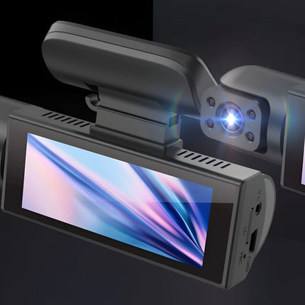 Dual Lens Dash Cam 1080P with Night Vision | 150 Degree Wide View for Road and Cabin Monitoring
