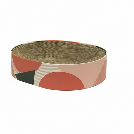 Cardboard Cat Scratcher Bed Lounge with Textured Surface | Protects Furniture and Supports Claw Care