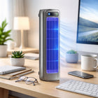 Portable Fans for Desk, Small Desk Fan with Three Speeds, Rechargeable Cooling Fan and Tower Fan for Bedroom_00