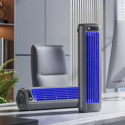 Portable Desk Fan with Tower Design & Three Speed Settings | Compact Airflow for Workspaces and Bedrooms