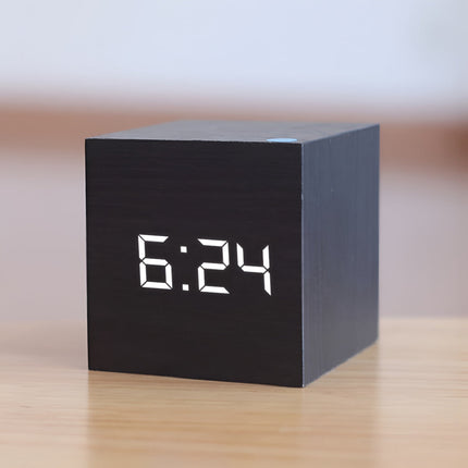 Digital Alarm Clock with LED Display and Adjustable Brightness | Time, Date, and Temperature for Daily Routines