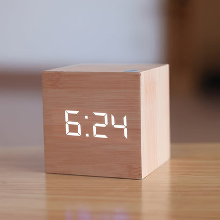 Digital Alarm Clock with LED Display and Adjustable Brightness | Time, Date, and Temperature for Daily Routines