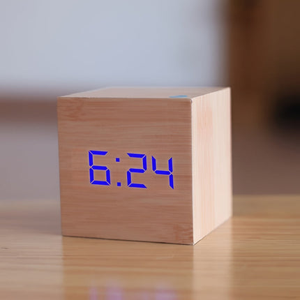 Digital Alarm Clock with LED Display and Adjustable Brightness | Time, Date, and Temperature for Daily Routines
