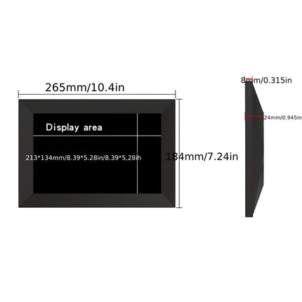 Digital Photo Frame with WiFi and Touchscreen | 10.1-inch HD Display for Easy Photo Sharing