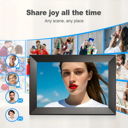 Digital Photo Frame with WiFi and Touchscreen | 10.1-inch HD Display for Easy Photo Sharing