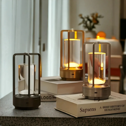 Wireless LED Table Lamp with Touch Control | Dimmable Lighting for Modern Home Decor