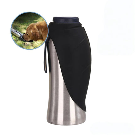 Stainless Steel Dog Water Bottle with Insulated Design | Travel Hydration Container for Easy On-the-Go Use