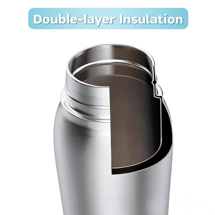 Stainless Steel Dog Water Bottle with Insulated Design | Travel Hydration Container for Easy On-the-Go Use