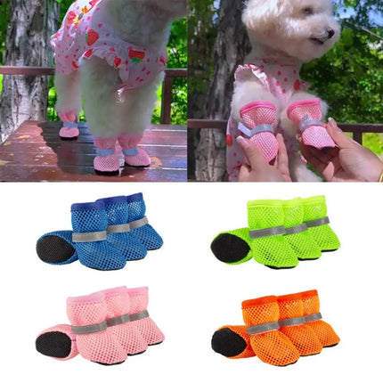 Non-Slip Dog Shoes with Adjustable Straps | Breathable Paw Boots for Indoor and Outdoor Protection