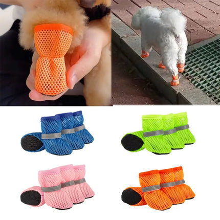 Non-Slip Dog Shoes with Adjustable Straps | Breathable Paw Boots for Indoor and Outdoor Protection