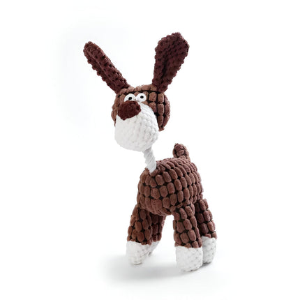 Dog Chew Toy Rope with Squeaker | Fun Animal Shape for Active Playtime and Chewing