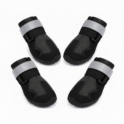 Dog Shoes for Outdoor Protection with Anti-Slip Rubber Sole | Adjustable Fit for Comfort and Safety