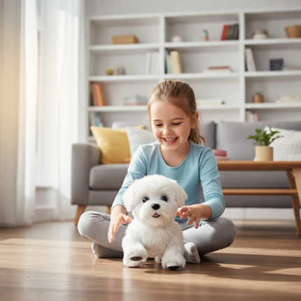 Interactive Walking Puppy Toy with Barking Sounds | Engaging Pet Play for Kids