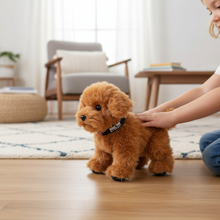 Interactive Walking Puppy Toy with Barking Sounds | Engaging Pet Play for Kids