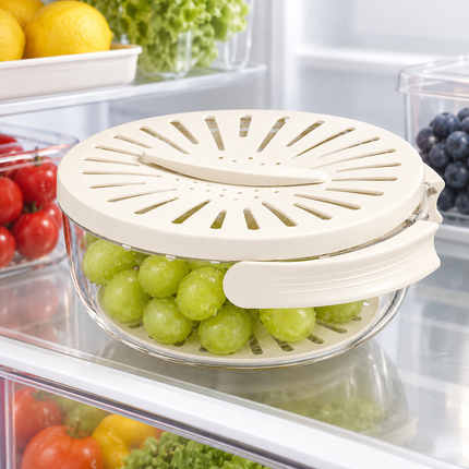 Kitchen Colander with Lid, 2 in 1 Colander Bowl with Handle, Fruit Washing Bowl, Kitchen Strainer for Vegetables_04