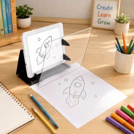 Portable Drawing Projector for Kids with LED Light | Easy Tracing and Creative Learning Tool