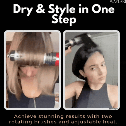 Blow Dryer Brush, Rotating Hair Dryer Brush, Ionic Hot Air Brush for Curls and Waves, Multi Styler Hair Styling Tool