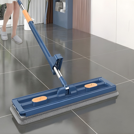 Flat Microfiber Floor Mop with Rotating Head & Long Handle | Easy Cleaning for Tile, Wood, and Laminate Floors